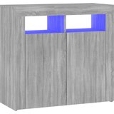 Maison Chic Komoda - Predalnik z LED lučkami siva sonoma 80x35x75 cm, (21719951) Cene