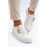 Kesi Women's Sneakers Platform Sports Shoes with Embellishment, White Vinceza | shoptok.hr
