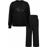 Fila IN COTTON BRUSHED FLEECE Ženska pidžama, crna, veličina