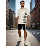 DStreet Komplet męski z nadrukiem biały | Shoptok.si