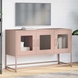vidaXL TV omarica roza 100,5x39x60,5 cm Hladno valjano jeklo | Shoptok.si