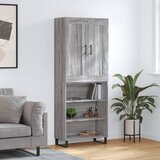 The Living Store Visoka komoda siva sonoma 69,5x34x180 cm inženirski les - Visoka Omarica, (21660923) Cene