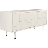 White Label Svetlo siva komoda 55x120x40 cm Funk – | Shoptok.si