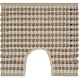  Ručno tkani set kupaonskih otirača juta/tkanina bijeli/prirodni | shoptok.hr
