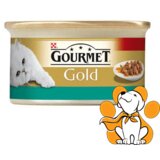 Purina Gourmet gold sa Lososom i Piletinom 85g, Izvanredna Hrana u Sosu za Mačke