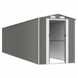  Vrtno spremište svjetlosivo 192x855x223 cm pocinčani čelik | shoptok.hr
