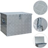 vidaXL aluminijasta škatla 610x430x455 mm srebrna | Shoptok.si