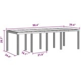  Komplet za jedilnico v vrtu 11 pcs Antracit Polt rattan, (5000045481) | Shoptok.si