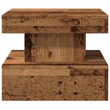  Stolić za kavu s LED svjetlima boja staro drvo 50 x 50 x 40 cm | shoptok.hr