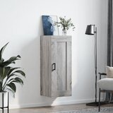  Zidni ormarić siva boja hrasta 34,5x34x90 cm konstruirano drvo | shoptok.hr