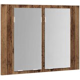  LED ormarić s ogledalom staro drvo 60x12x45cm konstruirano drvo | shoptok.hr