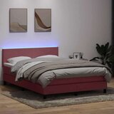 Box Spring krevet s madracem ružičasti 160x220 cm baršun | shoptok.hr