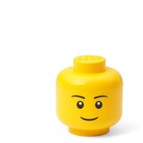 Lego Rumena škatla za shranjevanje v obliki glave Boy, 10,5 x 10,6 x 12 cm Cene