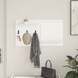 vidaXL Nadwyčajna obešalnik za plašče s polico Bela 90 x 10 x 50 cm | Shoptok.si