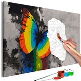  Slika za samostalno slikanje - Colourful Butterfly 60x40 Cijene
