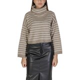 Only Puloverji ONLTALIO LS STRIPE SHORT ROLLNECK BF KNT 15329228 Bež Cene