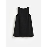 Reserved Lanena mini haljina - crno | shoptok.hr