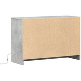 TV ormarić s LED svjetlima boja betona 91x34x61 cm drveni | shoptok.hr
