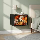  Wall-mounted noćni ormarić GENNEP Crni hrast 36 x 33 x 25 cm | shoptok.hr