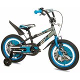 Galaxy bicikl za dečake wolf 16" crna/siva/plava cene