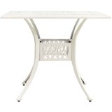  5-dijelni bistro set od lijevanog aluminija bijeli | shoptok.hr
