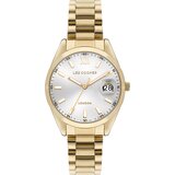 Lee Cooper Ženski ručni sat, Kvarcni mehanizam, 34mm, Sivo kućište, Zlatne boje, LC07827.130 | Eponuda.com