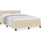  Krevet sa Box Springom s Madracem Bež 140x200 cm Tkanina | shoptok.hr