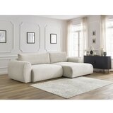 Bobochic Paris Krem sklopiva kutna garnitura od samta (s desnim kutom) Lucien – | shoptok.hr