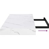  Polica na zidu Zidne 2 pcs Bijeli mramor 80 x 23 5 x 4 cm | shoptok.hr