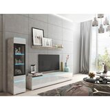 P & B Dnevni Regal Vera, Bela, Siva, 3-Delno, Led | Shoptok.si