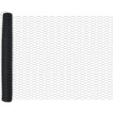 vidaXL Heksagonalna ograja Siva 0.8x25 m Jeklo, Ograjne stebre s podnožjem 13 kos Ø32mm 90cm Galvanizirano jeklo | Shoptok.si