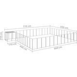  Kavez za pse srebrni 37 51 m² čelični | shoptok.hr