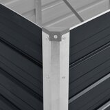  Povišena vrtna gredica antracit 320x80x77 cm pocinčani čelik | Eponuda.com
