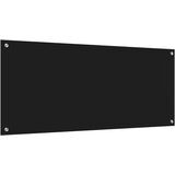 vidaXL kuhinjska backsplash Crna Staklo 120 x 50 x 0.6 cm Izdržljiva | shoptok.hr