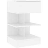Maison Chic Nočna omarica - Nočna miza bela 40x35x65 cm iverna plošča, (21688881) Cene