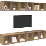 vidaXL TV Kabinet za Zid 4 pcs hrast artisan 37 x 37 x 107.5 cm | shoptok.hr