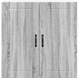 vidaXL Stenska kuhinjska omarica s polico Siva Sonoma 80 x 31 x 80 cm | Shoptok.si