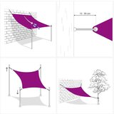  Jedro za zaštitu od sunca 160 g/m² pravokutno plavo 5x7 m HDPE | shoptok.hr