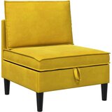  Komplet pohištva za dnevno sobo z blazino 5 pcs Rumena Žamet, (5000272719) | Shoptok.si