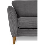 Scandic Temno siv fotelj iz rebrastega žameta Paris – | Shoptok.si