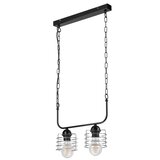  Luster na lancu MORGAN 2xE27/60W/230V crna/hrom | Eponuda.com