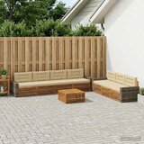  Set vanjskih sofa 8 pcs Prirodna i bež 79 x 79 x 37 cm | shoptok.hr