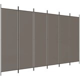 vidaXL Paravan 6-delni antracit 300x200 cm blago, (20594950) Cene