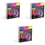 Family Christmas 3x 50 LED 5m božično - novoletne micro LED lučke na baterije 3 x AA večbarvne | Shoptok.si