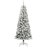  Umjetno božićno drvce s nogom Zelena i bijela 210 cm | shoptok.hr