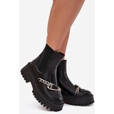 Boto Women's Platform Ankle Boots With Chain Black Marvella | shoptok.hr
