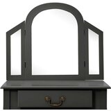 vidaXL Toaletni stolić sa stolcem sivi 65x36x128 cm paulovnija i MDF | shoptok.hr