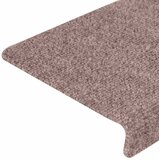  Prostirke za stepenice samoljepljive 20 kom 65x21x4 cm svijetlosmeđa pravokutni rub | shoptok.hr