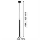  Argon 8329 - LED luster na sajli RIO LED/4,2W/230V 3000K crna | Eponuda.com