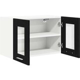 vidaXL viseći ormarić s policom riga 2 pcs crni hrast 60 x 31 x 40 cm | shoptok.hr